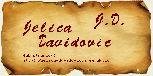 Jelica Davidović vizit kartica